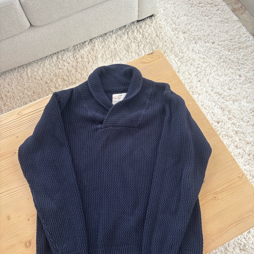 Weatherproof Men's Dark Blue V-Neck Sweater